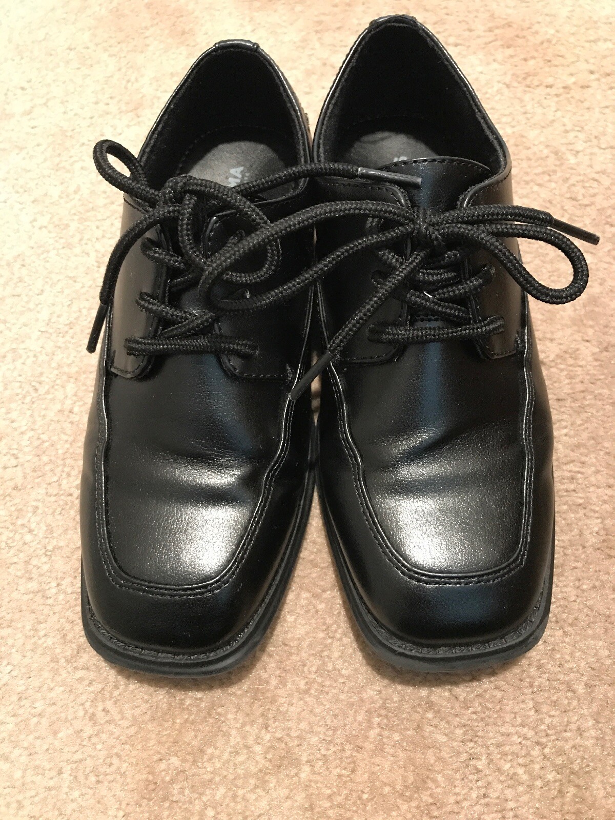 Sonoma Boys Black Lace Up Dress Shoe 