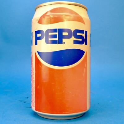 Leere ungeöffnete Pepsi Dose Okt 1991 selten, Fabrikfehler, Vintage Sammlerstück