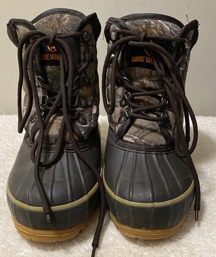 Game Winner Youth Camo Duck Boots Size 3 - Picture 2 of 7