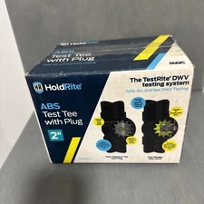 HoldRite TestRite 2" in. ABS Test/Cleanout Tee & Plug - TRABS2A-H - Combo Ship