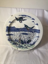 Vintage Plate - J Dimmock & Co EGRETS ON TRANSFERWARE