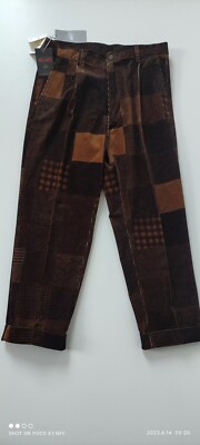 Beams Plus Brown Patchwork Corduroy Pants