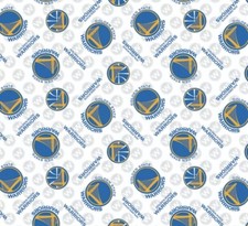 1 Yard Golden State Warriors NBA Sports Cotton Fabric by the Yard 36 X 44