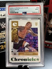 SOLO SIKOA: 2022 Panini Chronicles WWE RC🔥#/99 GREEN🔥PSA 9 Mint #69 Parallel