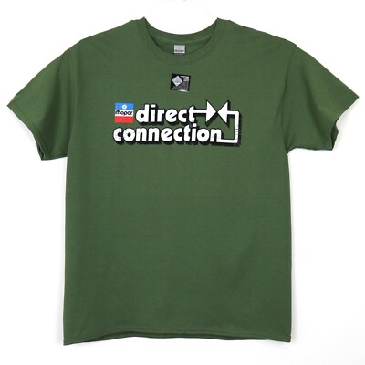 Mopar Direct Connection Men's T-Shirt Green Dodge Chrysler Plymouth
