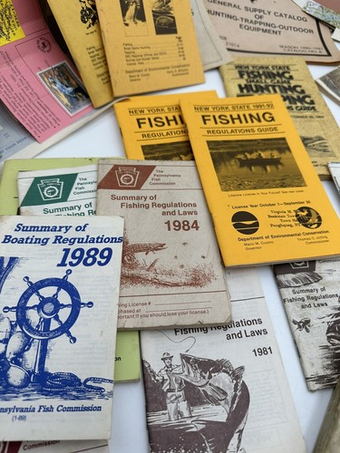 1950's-90's Fish + Game LOT Hunting Trapping Guide Big Game Tag Catalogs Booklet - Picture 7 of 24