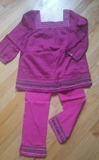 Gap Kids 2 Piece Set Cranberry Red/Pink Top Leggings Girl's Size 10 RARE set