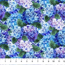 Rhapsody in Blue By Northcott - All Over Hydr...