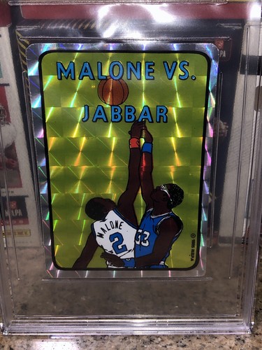 1985 Prism Jewel Vending Sticker Moses Malone vs Kareem Abdul-Jabbar BGS 6.5 WOW - Picture 14 of 24