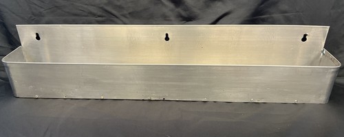 Stainless Steel Liquor Bottle Holder Rack 32 1/4” long wall mount preowned