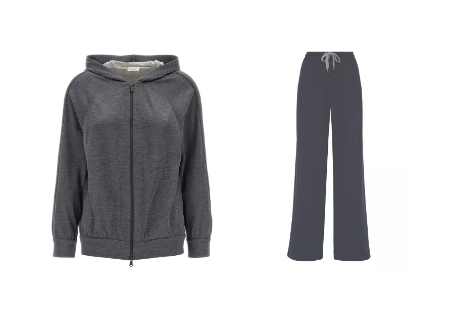 【関税込み】BRUNELLO CUCINELLI Hoodie Brunello Cucinelli Monile Hoodie Sweatshirt and Sweatpant