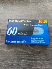 RARE  SEALED ToneMaster Type I Normal Bias 60 minute Low Noise Cassette Shipn24