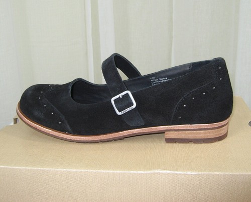 NIB Kork-Ease Brystal Mary Jane Embellish Studs Black Suede Flat US 6.5/37 NEW - Picture 8 of 12