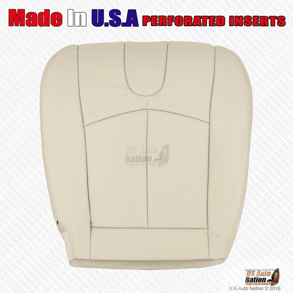 2011 2012 For Infiniti G25 Driver & Passenger Bottoms Leather Seat Cover Wheat - Image 2 of 4