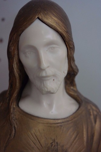 Antique 1900 Christ Gilt Bronze Sculpture Jean Paul Baptiste Gasq French Artist - Picture 5 of 8