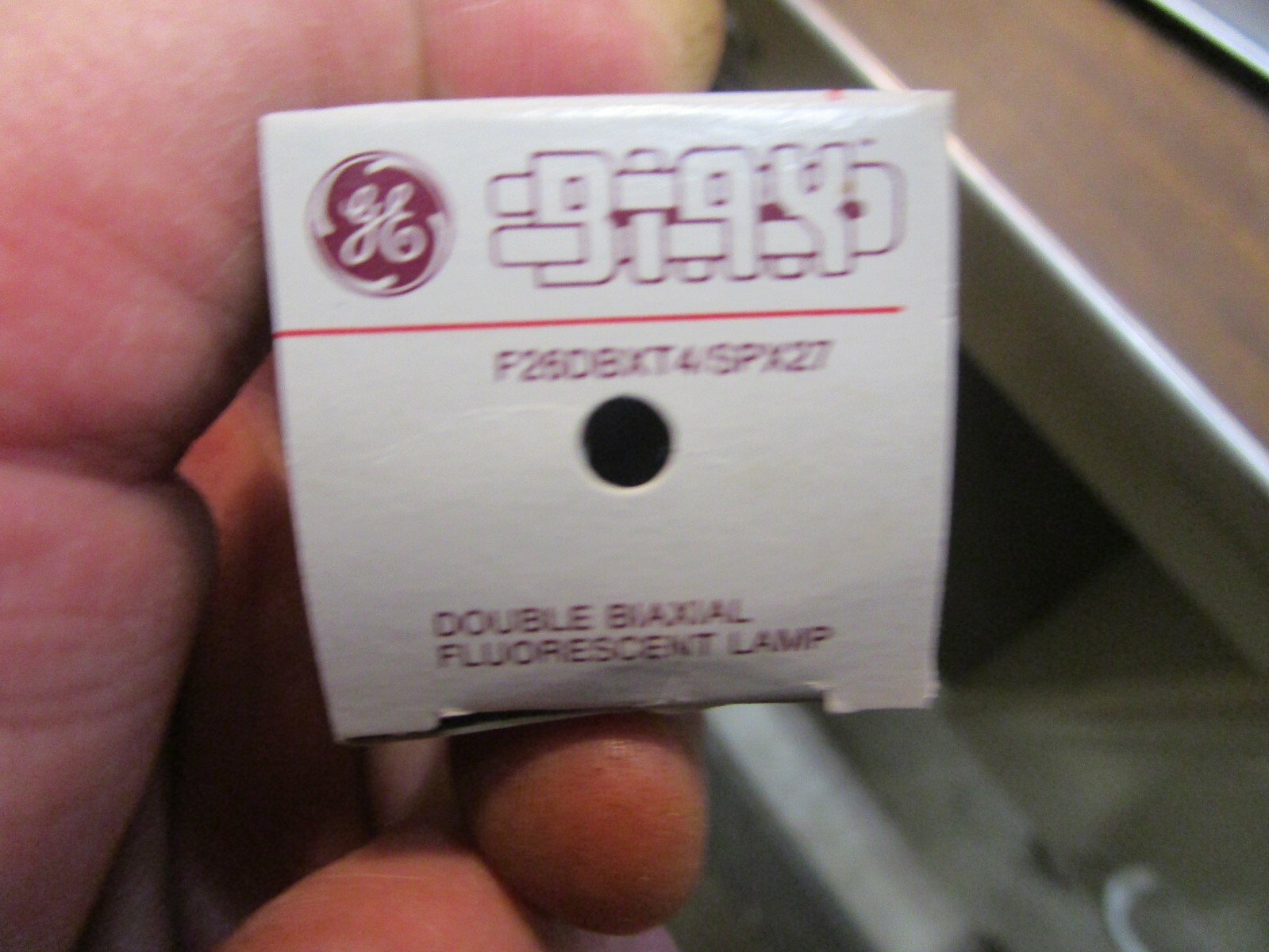 (5) New GE Double Biax F26DBXT4/SPX27 2 Pin Compact Fluorescent Light Bulbs 26 W