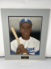 Jackie Robinson Original Jim Bliss Baseball Hand Drawn Art Sketch Matted
