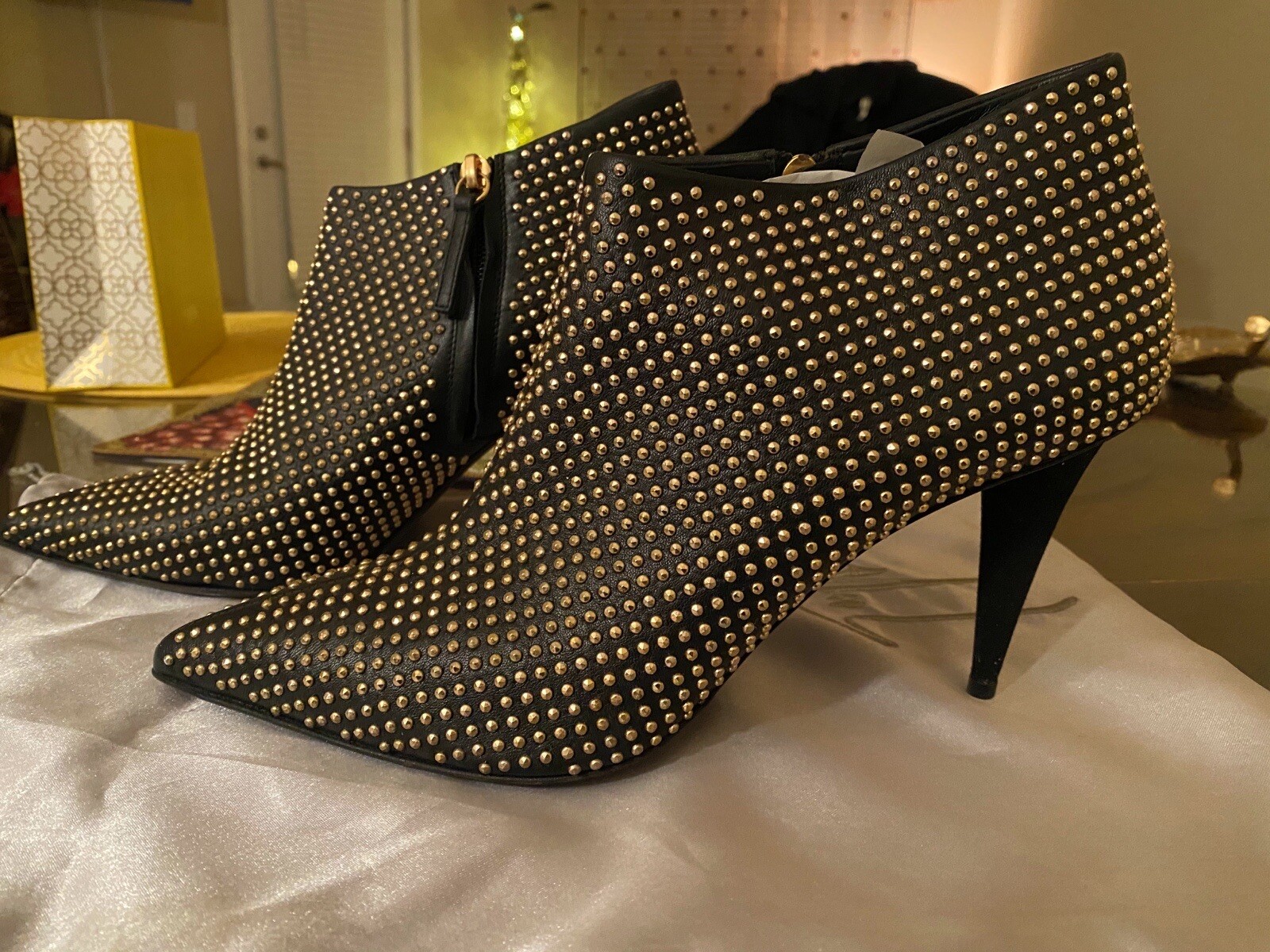 Leather Booties with studs - image 2