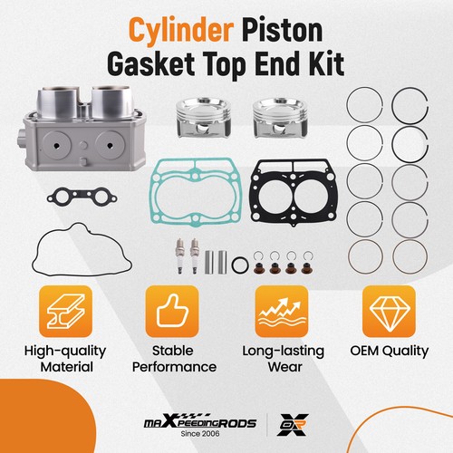 Cylinder Piston Top End Rebuild Kit for Polaris Ranger 800 RZR 800 2008-2014 - Picture 3 of 16