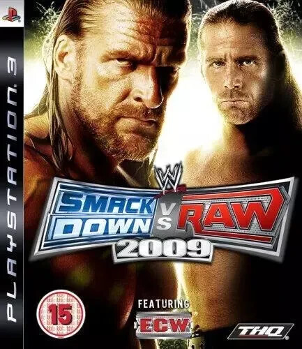 WWE Smackdown vs. Raw 2009 PS3 PlayStation 3 Game Boxed Complete Good Condition
