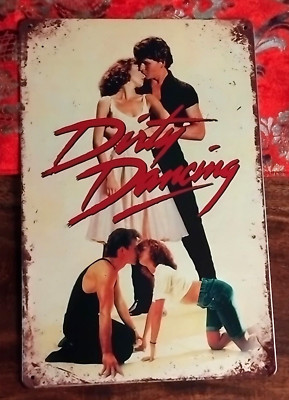 DIRTY DANCE FILM BLECHSCHILD *ROMANTIK * SCHICKER FILM * SWAYZE *RETRO * NEU