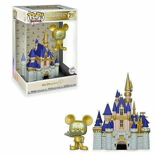 Funko Pop Town Cinderella Castle with Gold Mickey Mouse DISNEY PARK EXCLUSIVE
