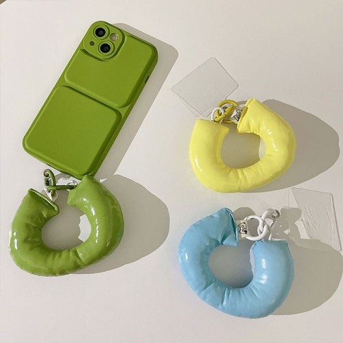 PU Leather Puff Wristband Mobile Phone Lanyard Mobile Phone Case - 第 5/18 張圖片
