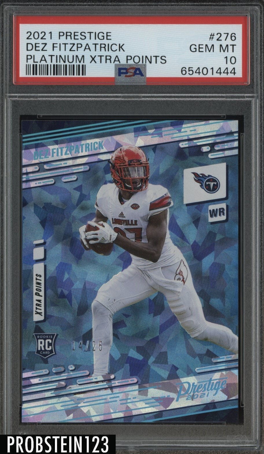 Dez Fitzpatrick Panini Prestige #276 Platinum Xtra Points