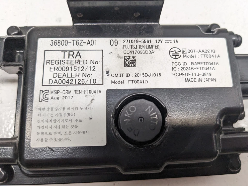 Honda Ridgeline Adaptive Cruise Distance Sensor Radar 2018 - 2020 36800-T6Z-A01 - Image 4 of 4