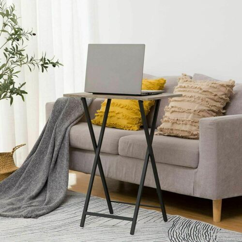 HOOBRO Klapptisch Beistelltisch Holz Klappbar Kleiner Tisch tabletttisch TV Tray - Bild 24 von 61