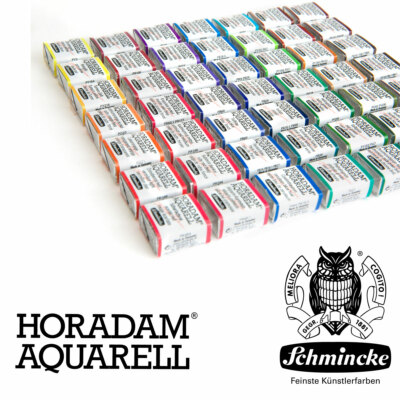 205 Farbtöne Schmincke HORADAM Feinste Künstler Aquarellfarbe 1/2 Näpfchen