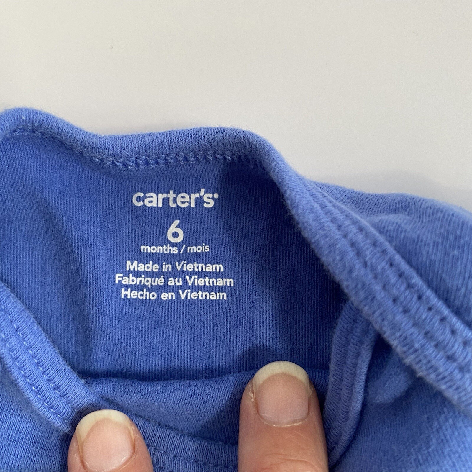 Lot of 2 Carter’s Long Sleeve One Piece Rompers - Size 6 Months- Grandma; Gramps