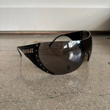 Couture Christian Dior Ski 1 Black Sunglasses OOBVD LIMITED EDITION Y2K