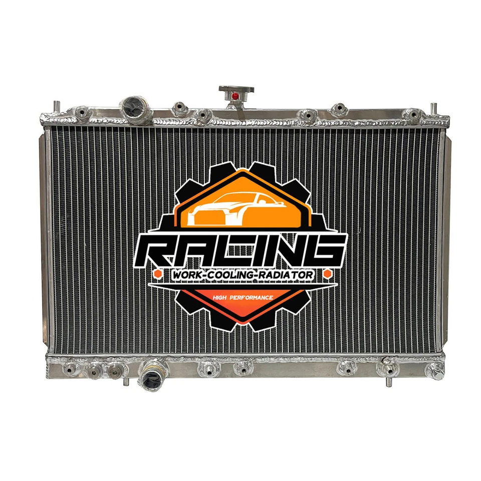 Radiador para Mitsubishi Mirage L4 1.5L/1.8L 1997-2002 1998 1999 2000 AT Aluminio Foto 4 de 4