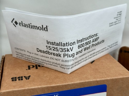 Elastimold K650RTWS Reducing Tap Plug with Stud 0537299 NEW IN BOX - Picture 2 of 12