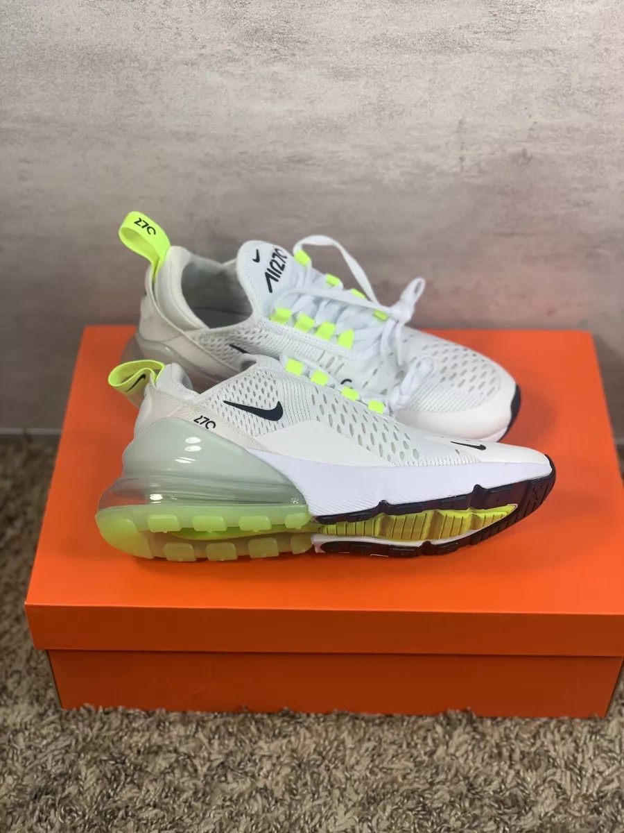 Nike Air Max 270 Womens Sz 5.5 White Ghost Green Black Light Bone