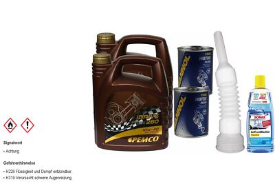 8L PEMCO iDRIVE 260 10W-40 API SN/CF Motoröl inkl. Additiv Auslaufschlauch