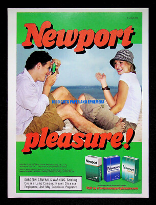 newport cigarettes poster Newport Cigarettes 2006 Trade Print Magazine Ad Poster ADVERT