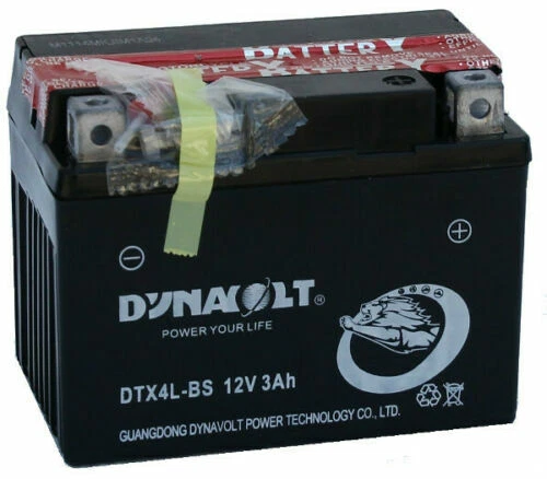 Dynavolt Motorrad Batterie 3Ah YTX4L-BS 50314 AGM Moped Roller Quad Mofa NEU