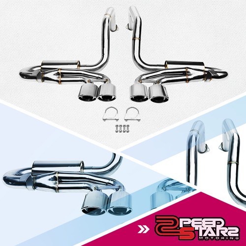 FOR 9704 CORVETTE C5/Z06 QUAD 4.25" OVAL MUFFLER STAINLESS CATBACK
