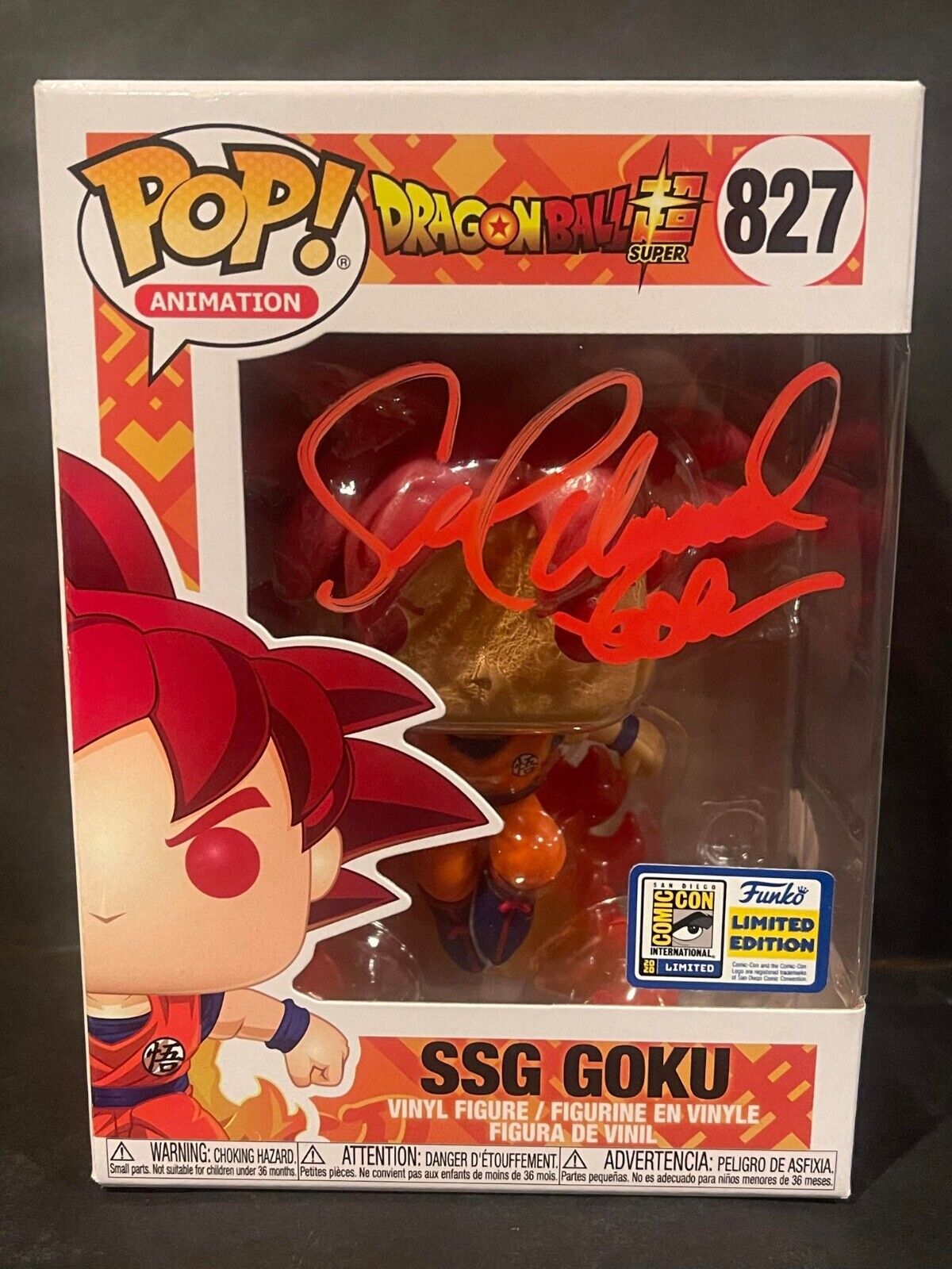 Funko pop dragon ball super zq versão da mão para fazer anime modelo 827 #  ssg super