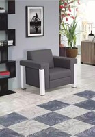 Grau Sessel BüRoeinrichtung Arbeitszimmer Polstersessel Modern Sitz MöBel