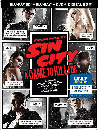 NEW Sin City A Dame to Kill For Best Buy Exclusive Steelbook Blu-Ray 3D SEALED - Picture 1 of 1