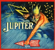Los Angeles Jupiter Greek God Orange Citrus Fruit Crate Label Art Print