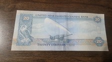 UNITED ARAB EMIRATES 20 DIRHAMS P-28 2009 GOLF DHOW YACHT UNC GULF UAE GCC NOTE