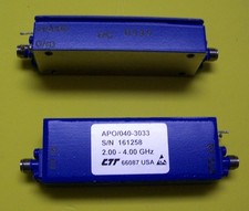 One nice CTT Medium power amplifier 2.0 - 4.0GHz 40dB gain, 30dBm P1 (1 Watt).