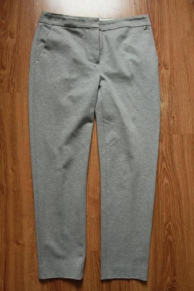 Women Max Mara Trousers Grey Viscose 40 / L / 48