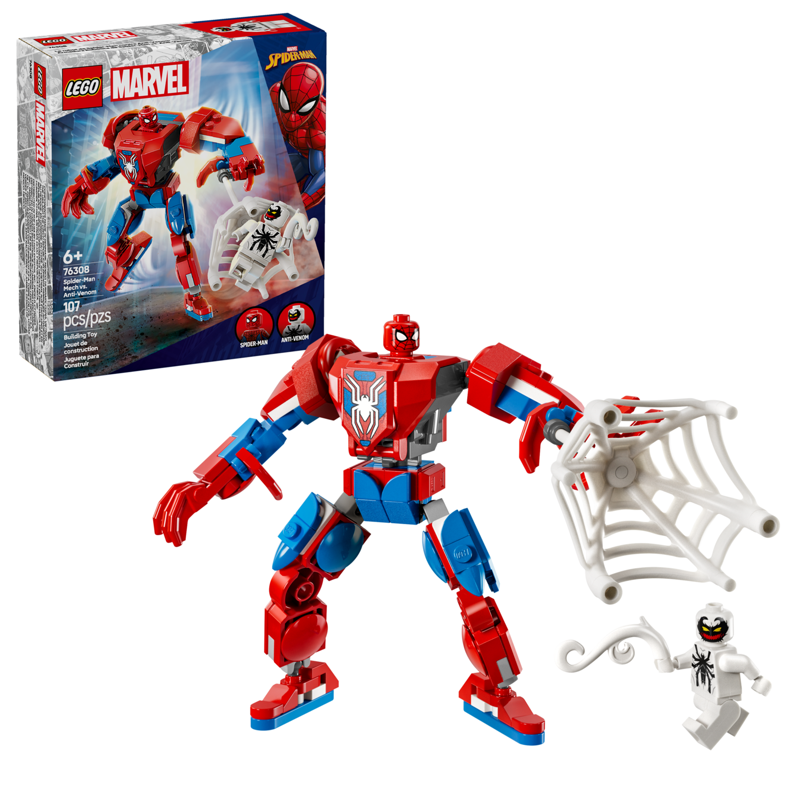 Lego Mech Di Spider-Man Contro Anti-Venom 76308 - Immagine 2