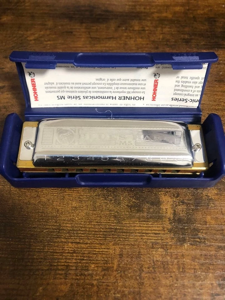 Armónica Hohner Blues Harp MS B con estuche usada Foto 2 de 4