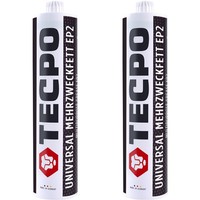 2X Tecpo Universal Mehrzweckfett 500G EP2 Lithium Fett Schmierfett Fettpresse